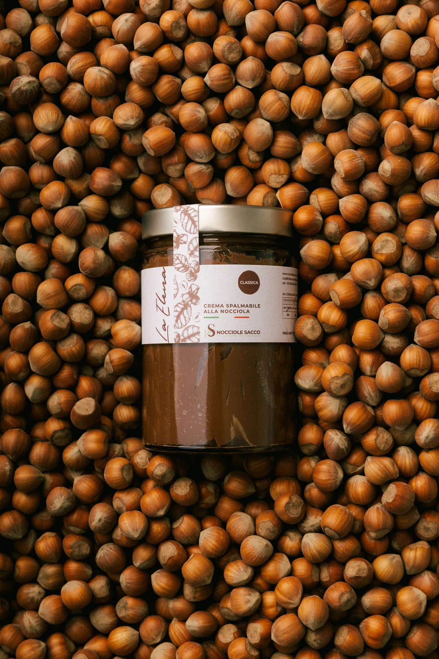 Crema artigianale al latte di Nocciola Piemonte IGP delle Langhe in vasetto grande