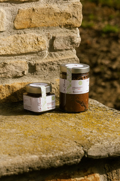Crema artigianale al latte con granella di Nocciola Piemonte IGP delle Langhe